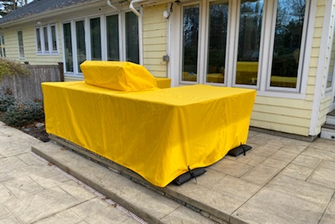 Charbroil grill cover - yellow