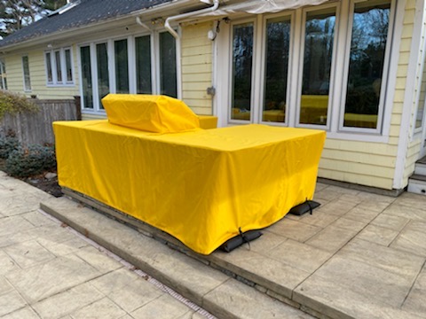 Charbroil grill cover - yellow