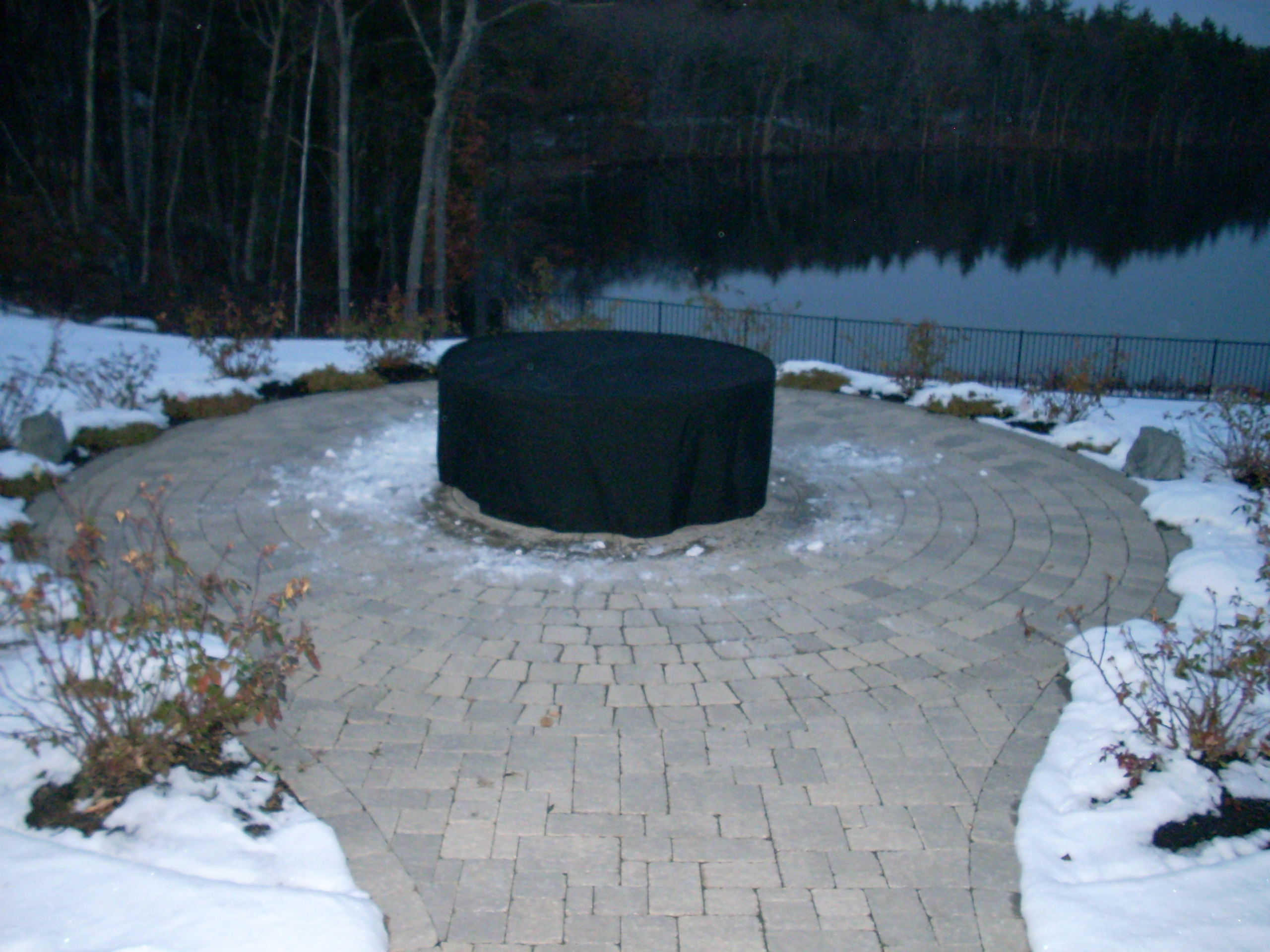 fire pit cover - black