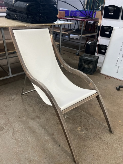replacement chair fabric - white